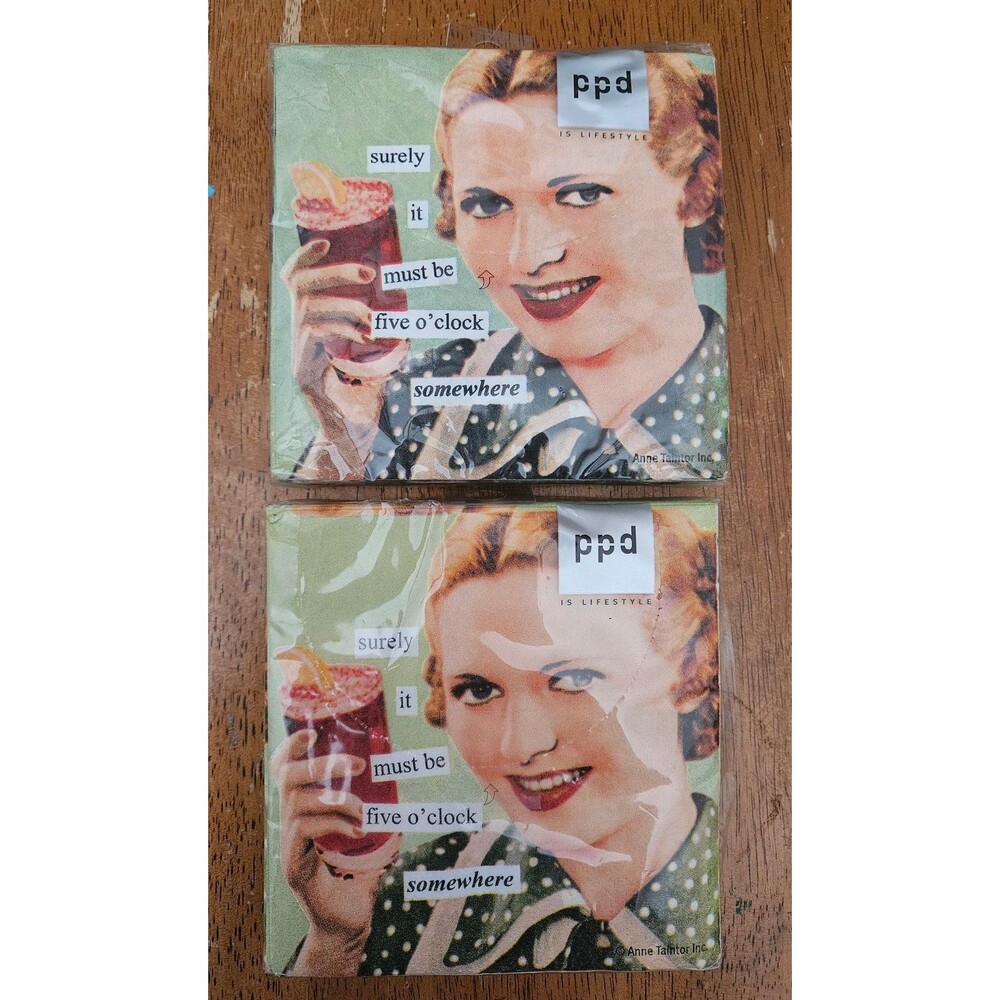 2 Packs of Bar Napkins Party Accessories Decor Humor Funny World Market